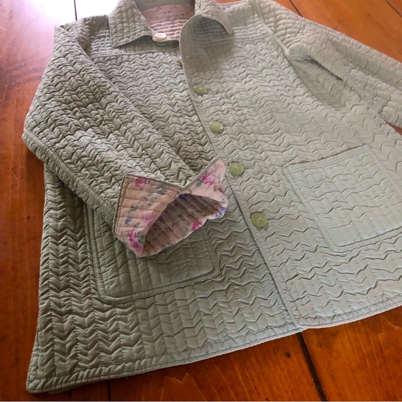 Northern Reflections Cotton Quilted Coat - Reversible - Floral - Picture 1 of 10
